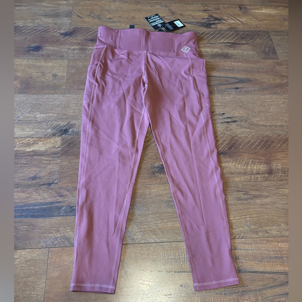 NWT Women’s GIRLS WITH GUNS Concealer Carry Tactical Leggings Size Large- Blush